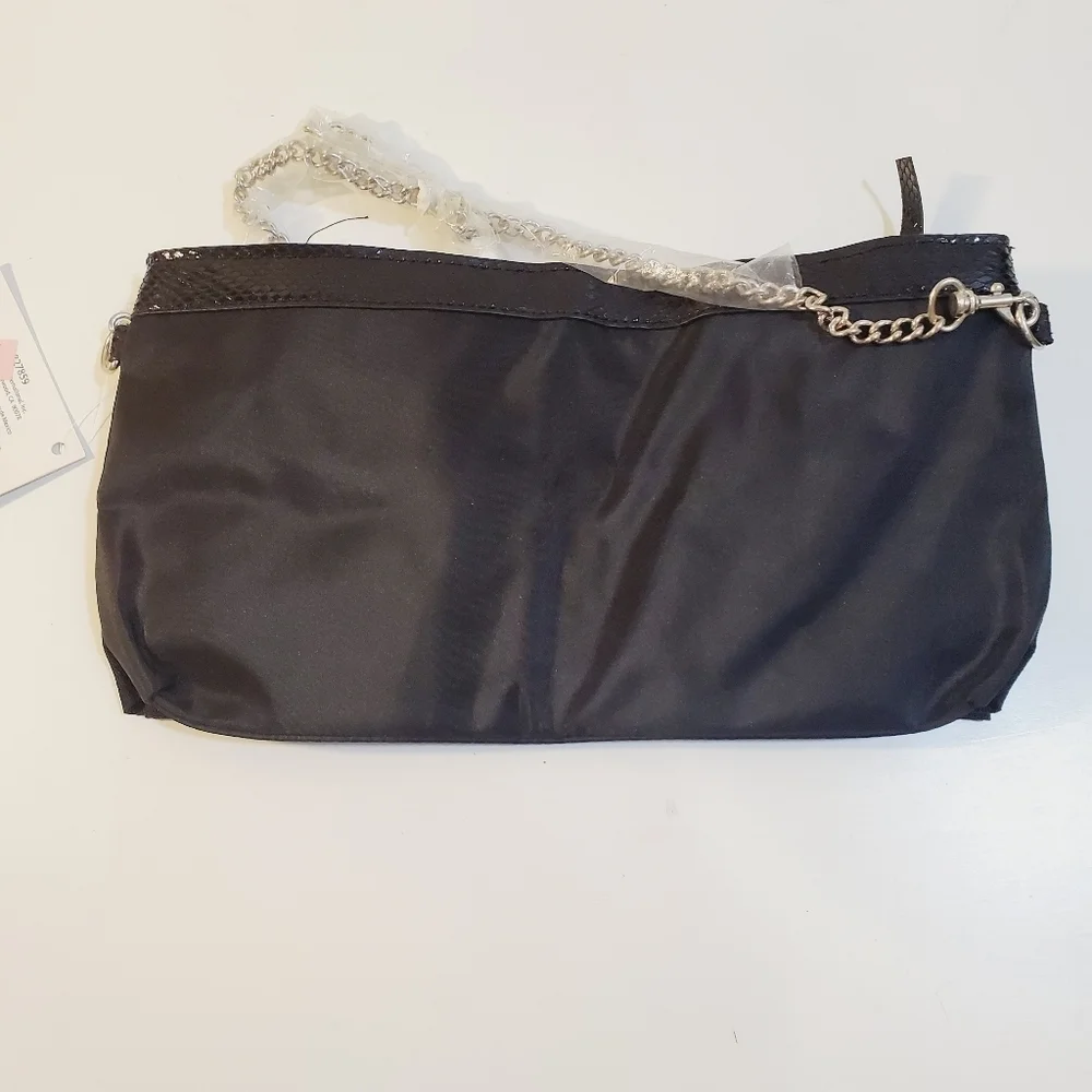 Black Clutch Satchel Bag New